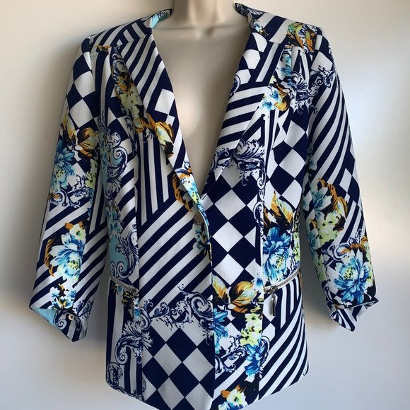 Alberto Makali Floral Blazer Size Medium - Picture 1 of 10